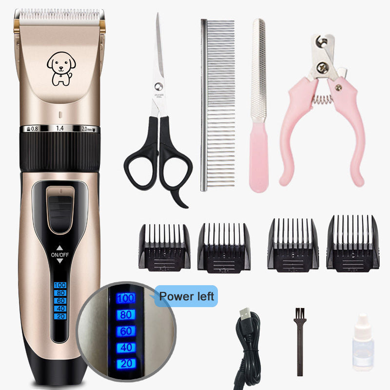 Rechargeable Professional Hair Clipper (Pet/Cat/Dog/Rabbit) Hair Trimmer Dog Hair Clipper Grooming Shaver Set Pets Haircut Tool - Go Bagheera