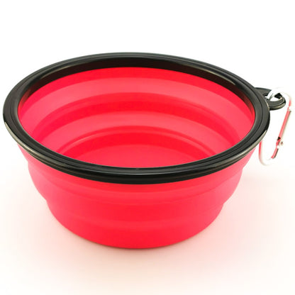 1000ML Pet Bowl Folding Silicone Travel Dog Bowls Walking Portable Water Bowl For Small Medium Dogs Cat Bowls Pet Eating Dishes - Go Bagheera