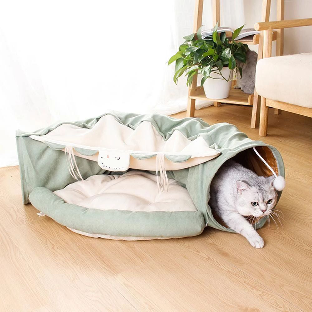 Foldable Cat Tunnel Cat Channel Cat Litter Cat Bed Cat Villa Detachable Pet Litter Pet Supplies - Go Bagheera