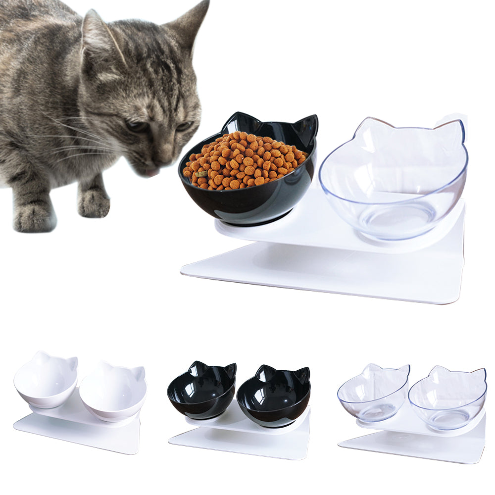 Pet Bowls Dog Food Water Feeder Pet Drinking Dish Feeder Cat Puppy With Raised Feeding Supplies Small Dog Accessories - Go Bagheera