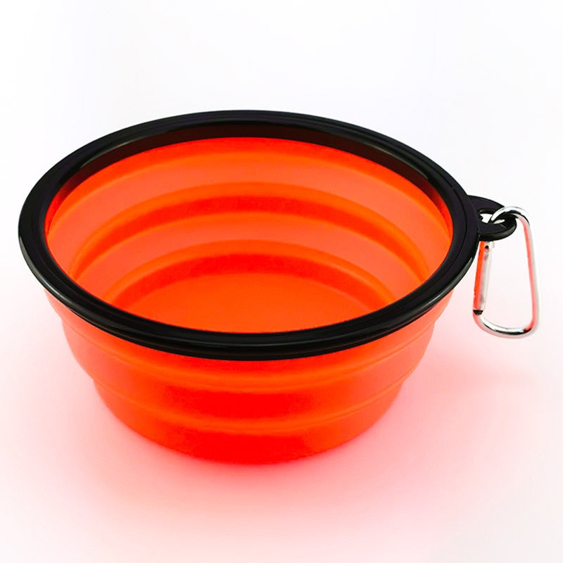 1000ML Pet Bowl Folding Silicone Travel Dog Bowls Walking Portable Water Bowl For Small Medium Dogs Cat Bowls Pet Eating Dishes - Go Bagheera