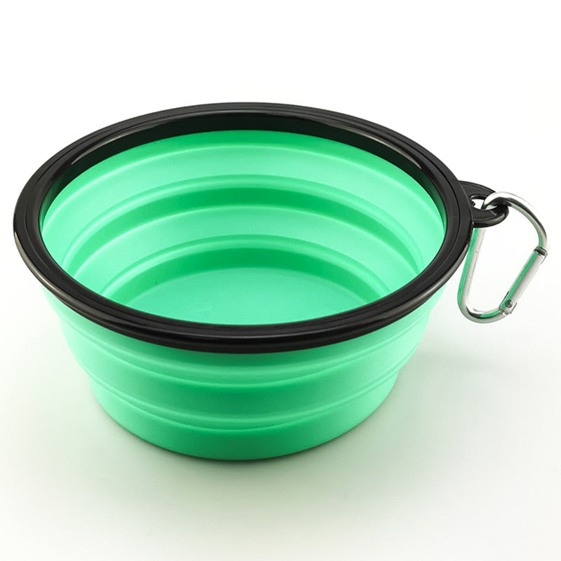 1000ML Pet Bowl Folding Silicone Travel Dog Bowls Walking Portable Water Bowl For Small Medium Dogs Cat Bowls Pet Eating Dishes - Go Bagheera