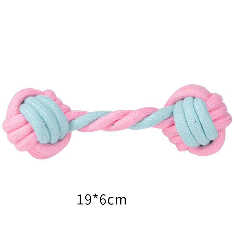 Pet Cotton Knot Toys Combination Biting Molar Dog Toys Pet Toys - Go Bagheera