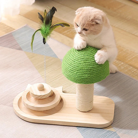 Pet Tree Scratching Post with Toy - Go Bagheera