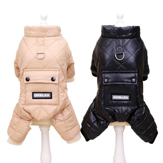 Waterproof Dog Clothing Winter Dog Jumpsuit Rompers Warm Puppy Coat Jacket Yorkie Pomeranian Poodle Bichon Small Dog Clothes - Go Bagheera