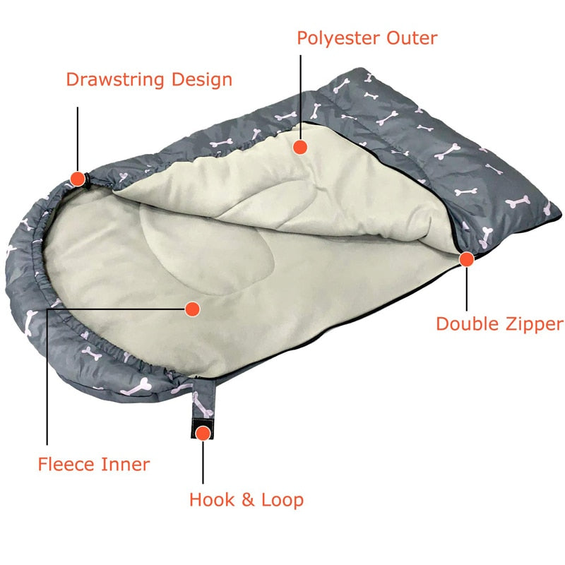 Packable Waterproof Dog Sleeping Bag - Go Bagheera