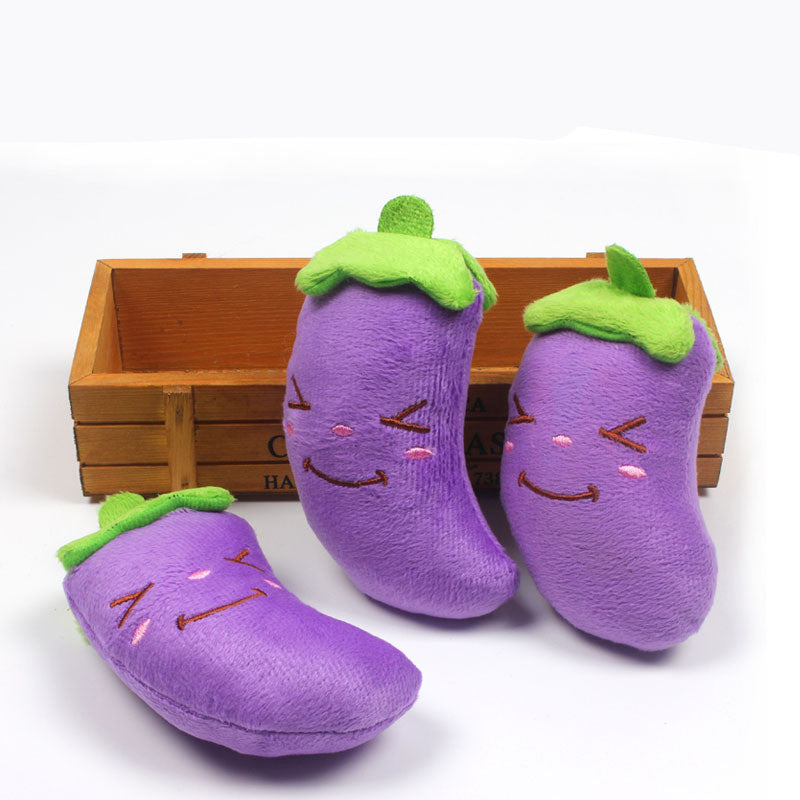 Pet Supplies Plush Toy Simulation Eggplant - Go Bagheera