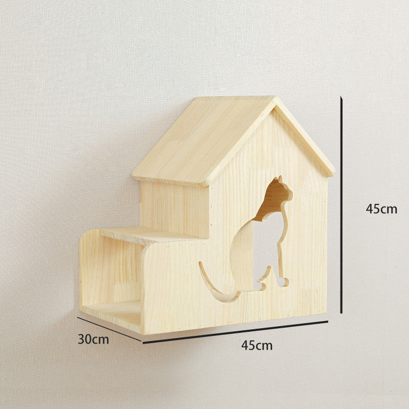 Solid Wood Cat Climbing Cat Wall - Go Bagheera