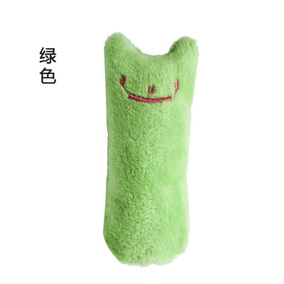 Teeth Grinding Catnip Toys Funny Interactive Plush Cat Toy Pet Kitten Chewing Vocal Toy Claws Thumb Bite Cat mint For Cats hot - Go Bagheera