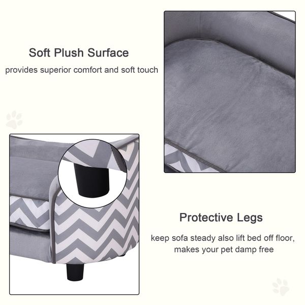 PawHut Pet Soft Warm Sofa Elevated Dog Puppy Sleeping Bed Bed Raised - Go Bagheera