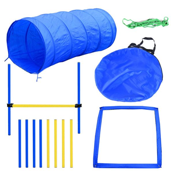 PawHut Dog Agility Starter Kit Pet Outdoor Exercise Training Set - Go Bagheera