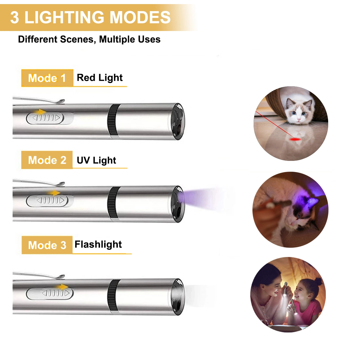 Pet Training Exercise Tool Cat Toys LED Pointer - Go Bagheera