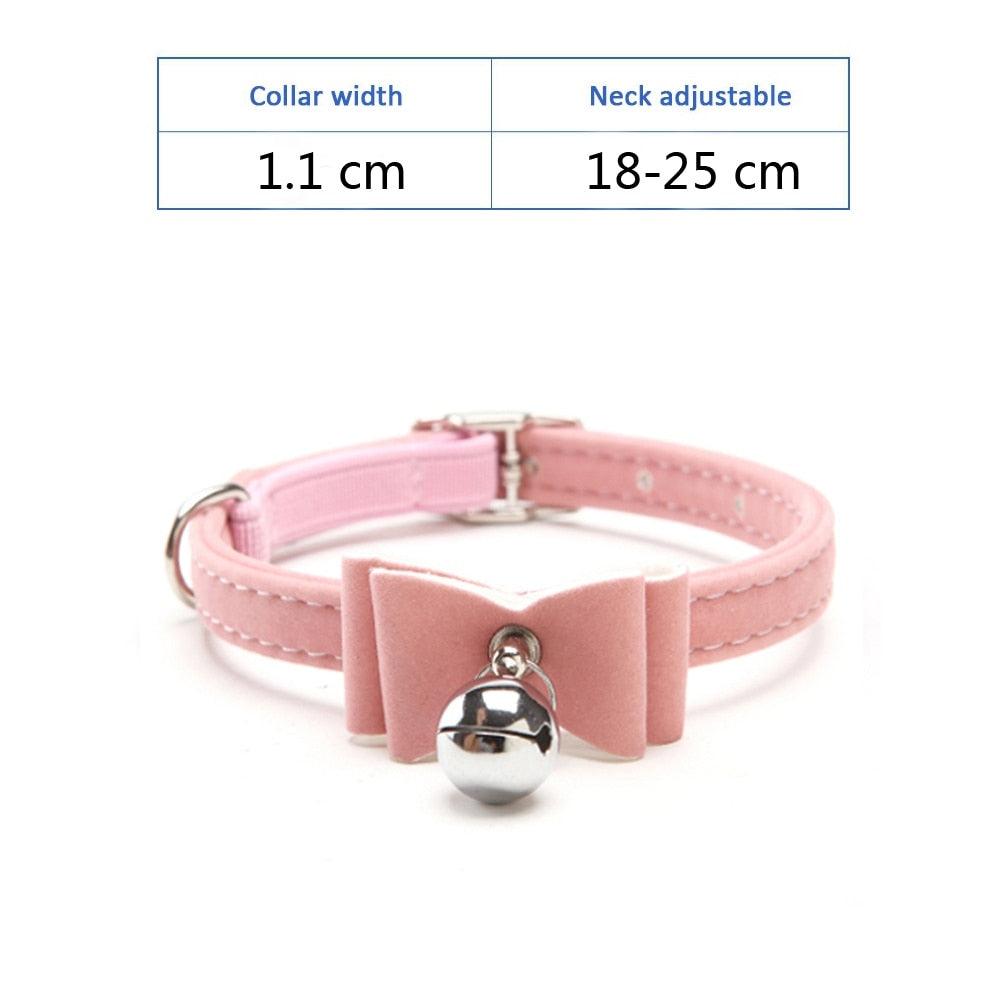 Cat Collar With Bell Collar For Cats Kitten Puppy Leash Collars For Cats Dog Chihuahua Pet Cat Collars Leashes Lead Pet Supplies - Go Bagheera