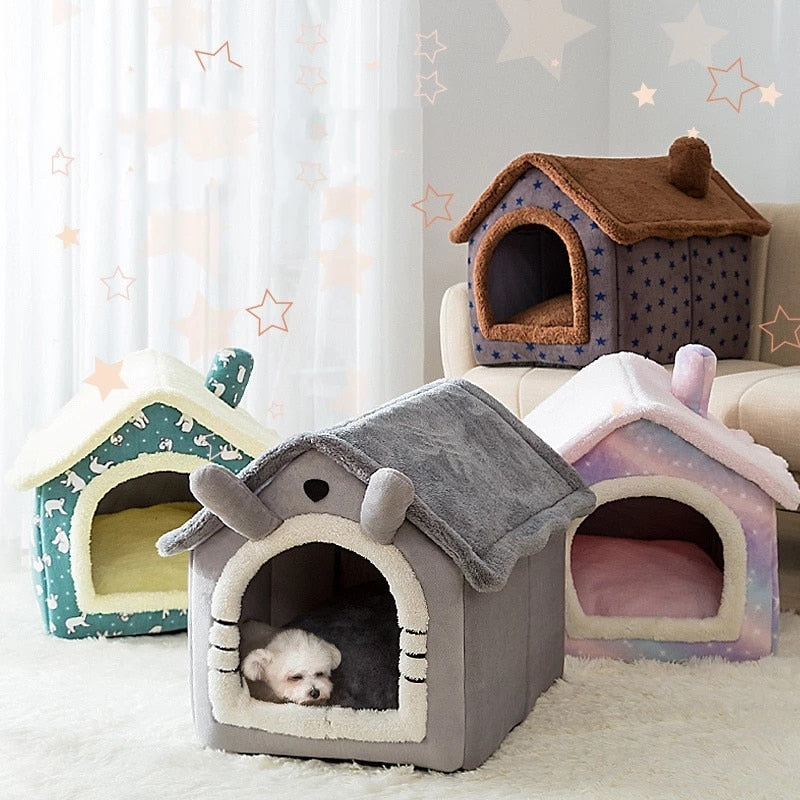 Foldable Deep Sleep Pet Cat House - Go Bagheera