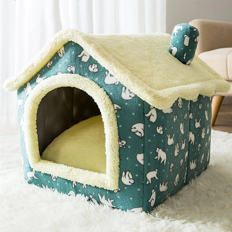 Foldable Deep Sleep Pet Cat House - Go Bagheera