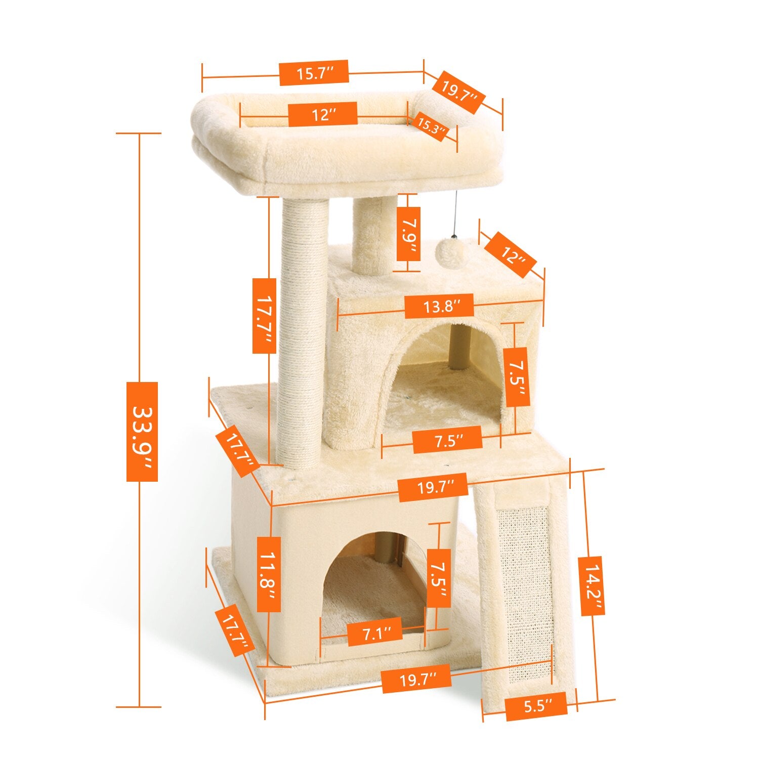 Cat Climbing Toy Scratching Post - Go Bagheera